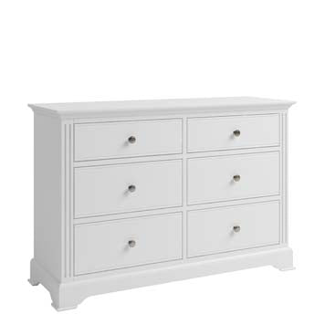 Essentials BP  6 Drawer Chest - White