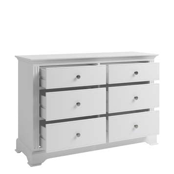 Essentials BP  6 Drawer Chest - White