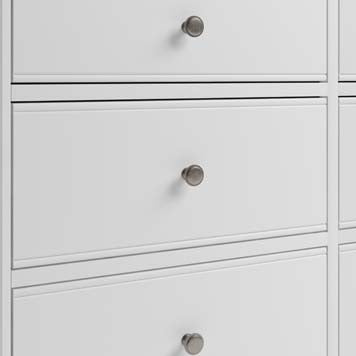 Essentials BP  6 Drawer Chest - White