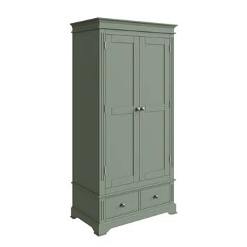 Essentials 2 Door Wardrobe - Cactus Green