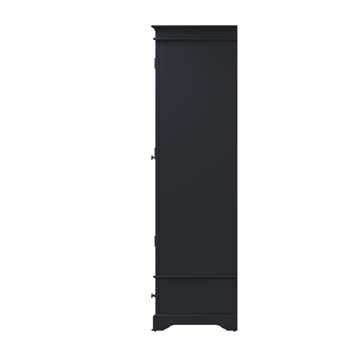 Essentials 2 Door Wardrobe - Midnight Grey