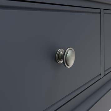 Essentials 2 Door Wardrobe - Midnight Grey