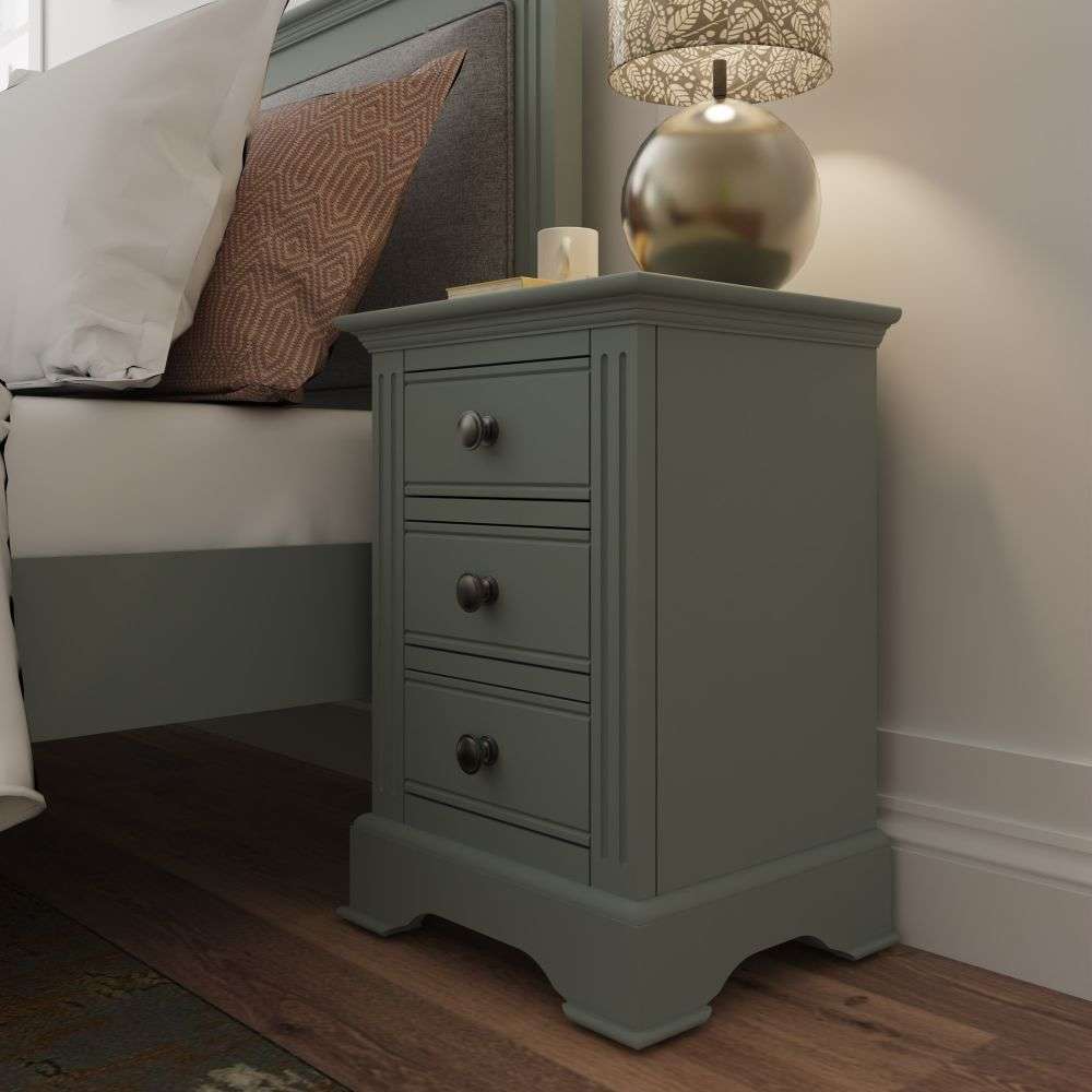 Essentials	BP Bedroom - Cactus green Large Bedside Cabinet