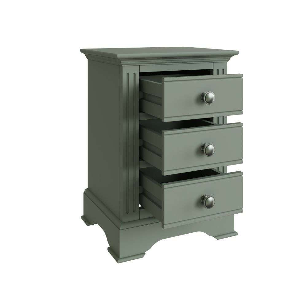 Essentials	BP Bedroom - Cactus green Large Bedside Cabinet