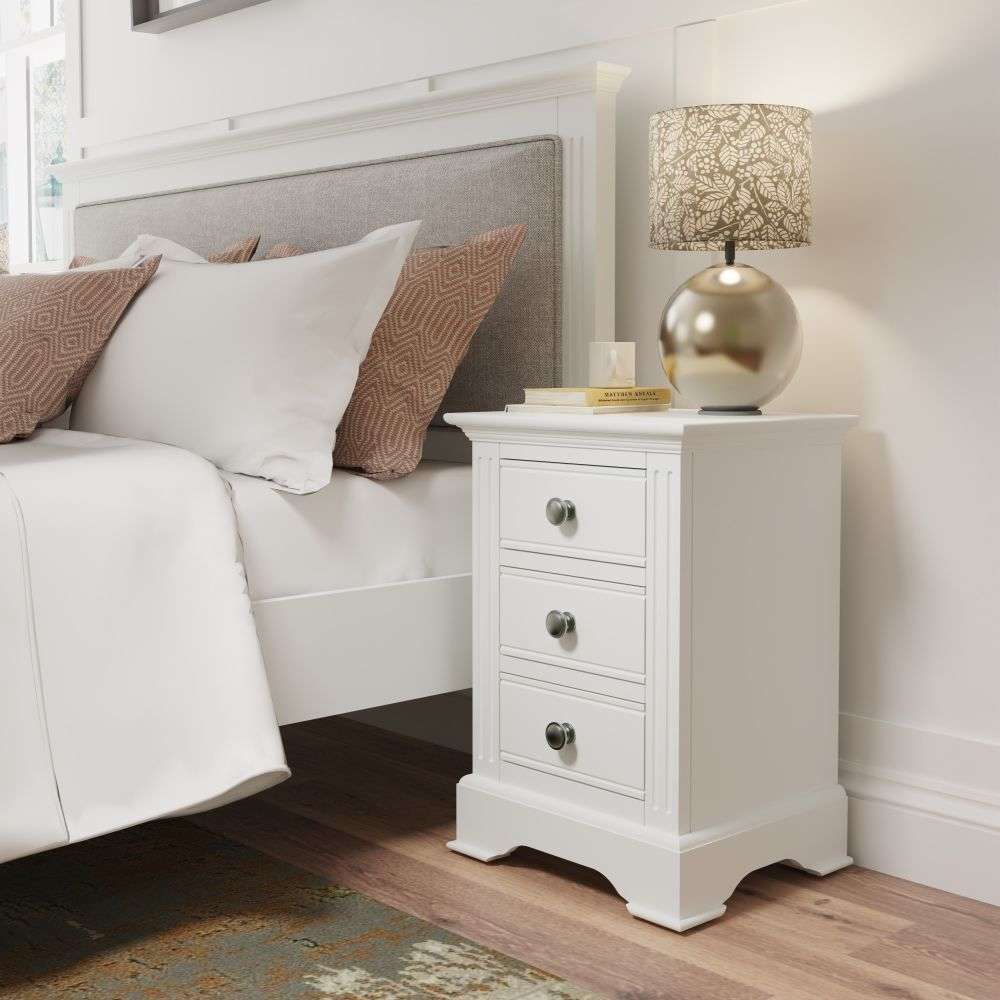 Essentials	BP Bedroom - White Large Bedside