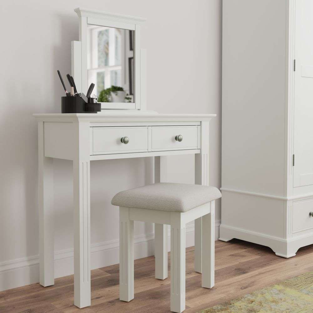 Essentials	BP Bedroom - White Trinket Mirror