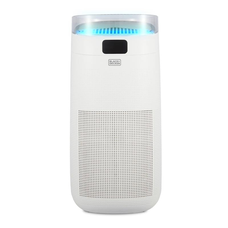 BLACK+DECKER Air Purifier with Air Quality Sensor and 8 Hour Timer White - BXAP62002GB