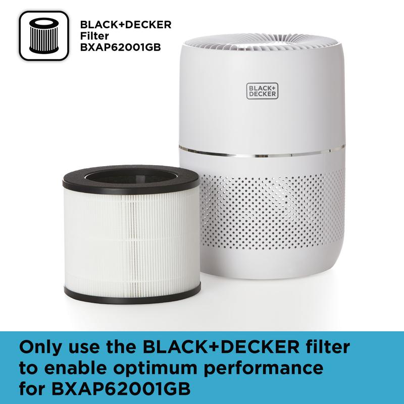 BLACK+DECKER Air Purifier HEPA 13 Filter - BXAP62003GB