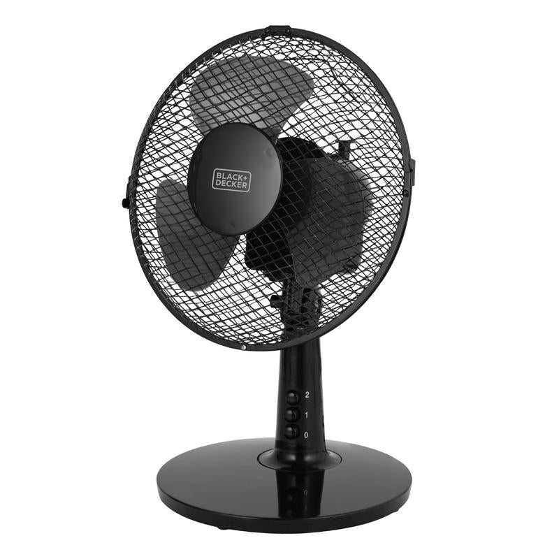 BLACK+DECKER 9 Inch Desk Fan with Long Life Motor Black