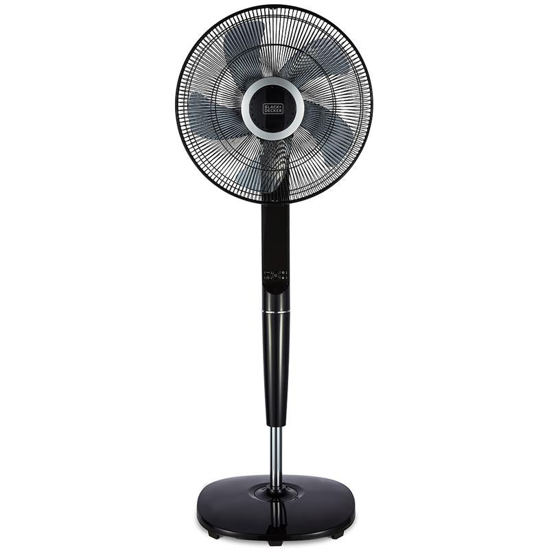 BLACK+DECKER 16 Inch Pedestal Fan with Figure 8 Oscillation and Timer Black - BXFP51006GB