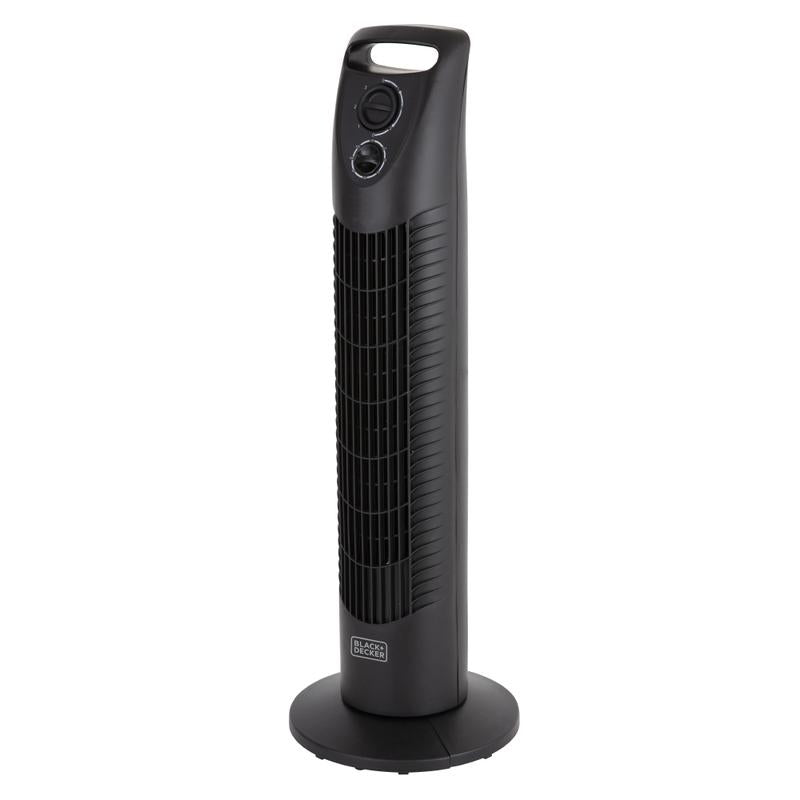 BLACK+DECKER 30 Inch Tower Fan with 2 Hour Timer in Black