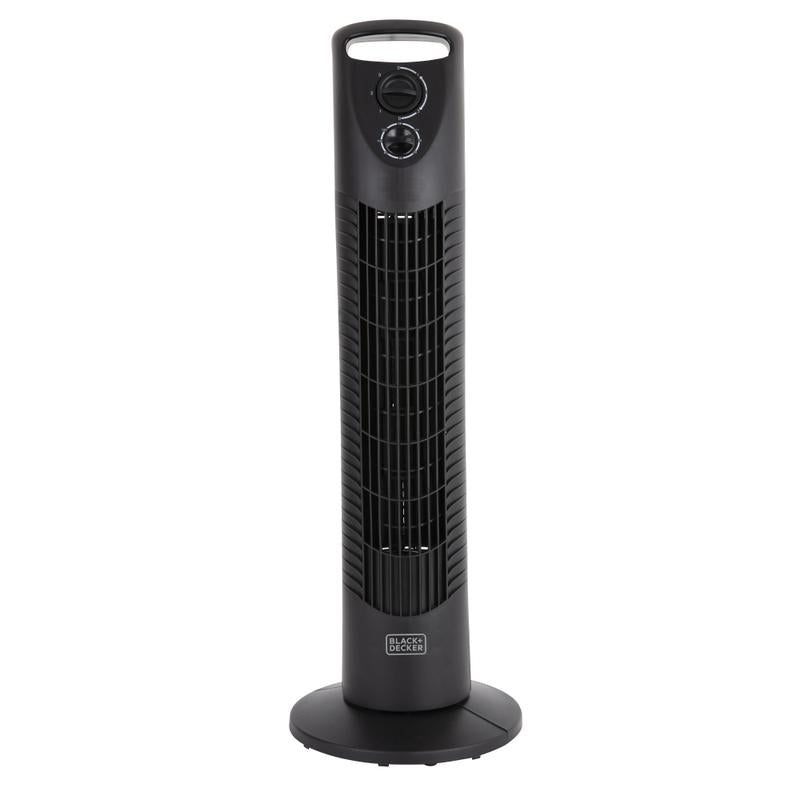 BLACK+DECKER 30 Inch Tower Fan with 2 Hour Timer in Black