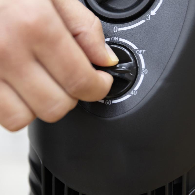 BLACK+DECKER 30 Inch Tower Fan with 2 Hour Timer in Black