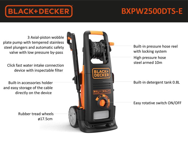 BLACK+DECKER Pressure Washer 2500E Pressure Washer - BXPW2500DTS-E