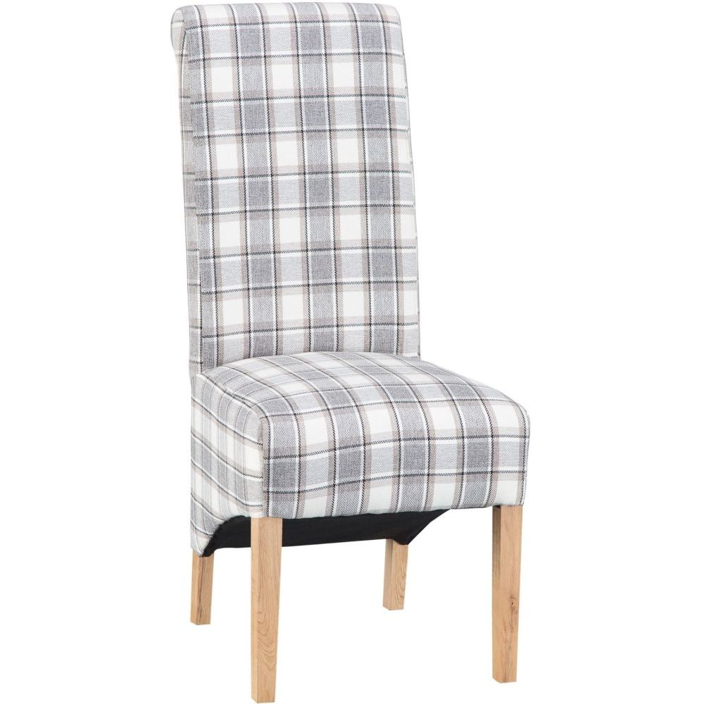 Essentials Chair Collection - Chair Design 05 - Cappuccino Check