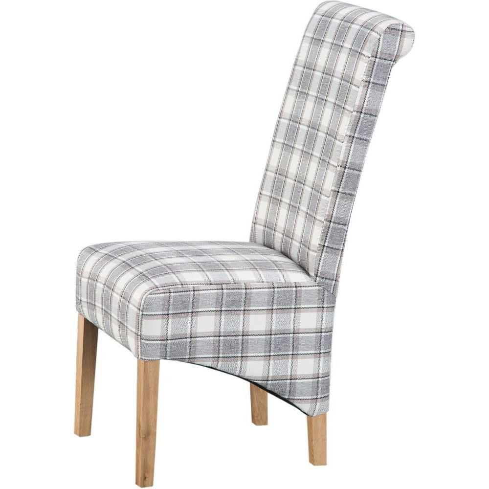 Essentials Chair Collection - Chair Design 05 - Cappuccino Check