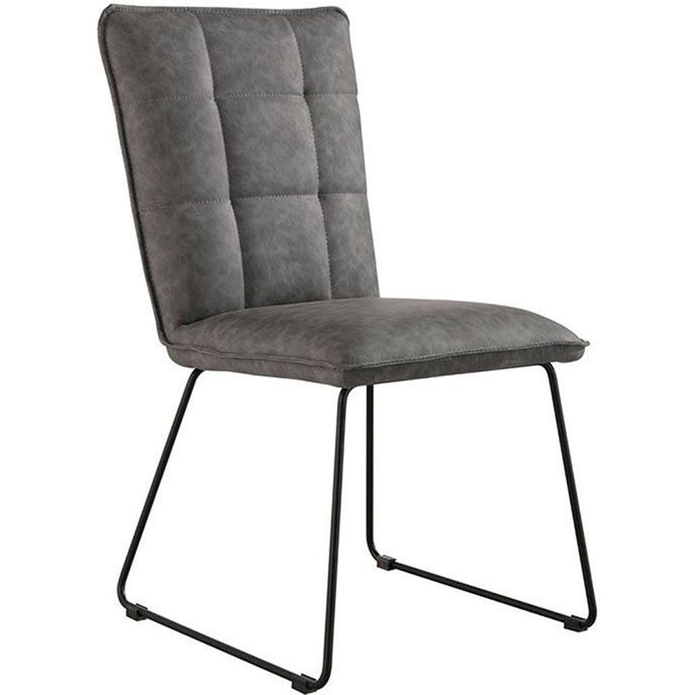 Essentials Chair CollectionPanel back chair with angled legs - Grey