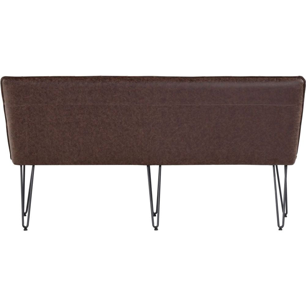 Essentials Chair Collection - Studded back bench 180cm with hairpin legs