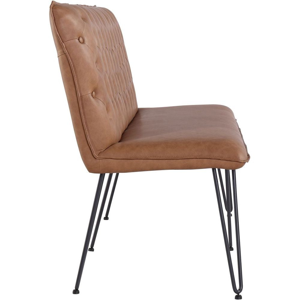 Essentials Chair Collection - Studded back bench 180cm with hairpin legs