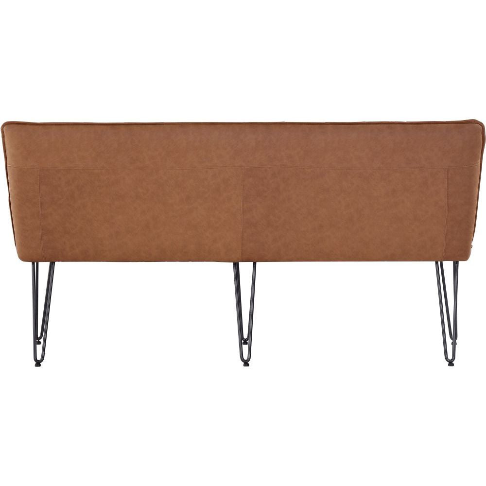 Essentials Chair Collection - Studded back bench 180cm with hairpin legs