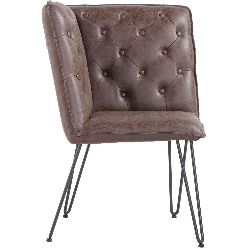 Essentials Chair Collection - Studded Back Corner Bench