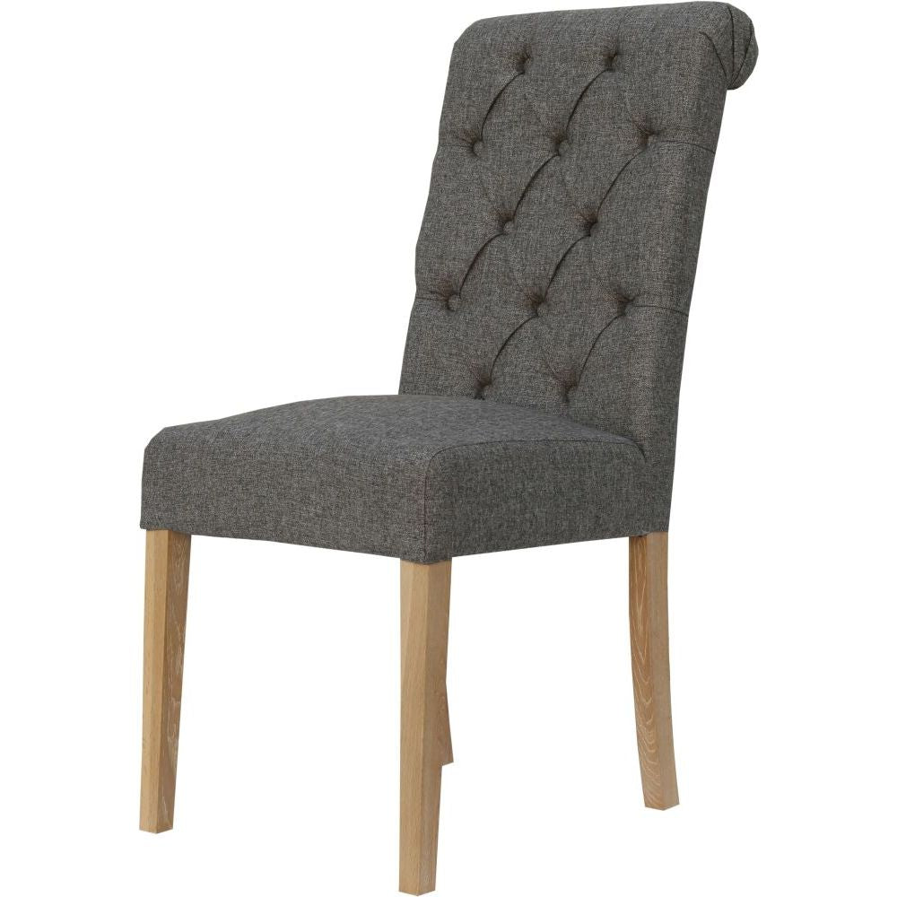Essentials Chair Collection - Button back chair with scroll top