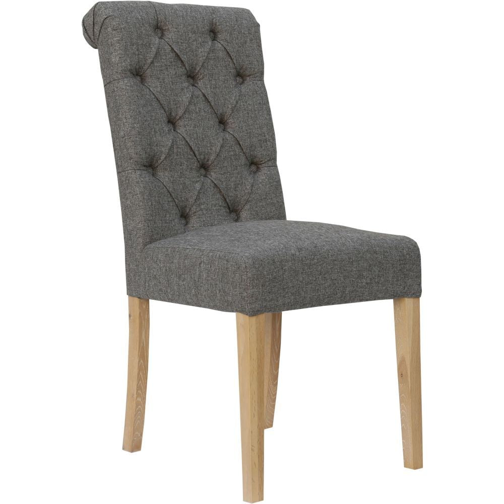 Essentials Chair Collection - Button back chair with scroll top