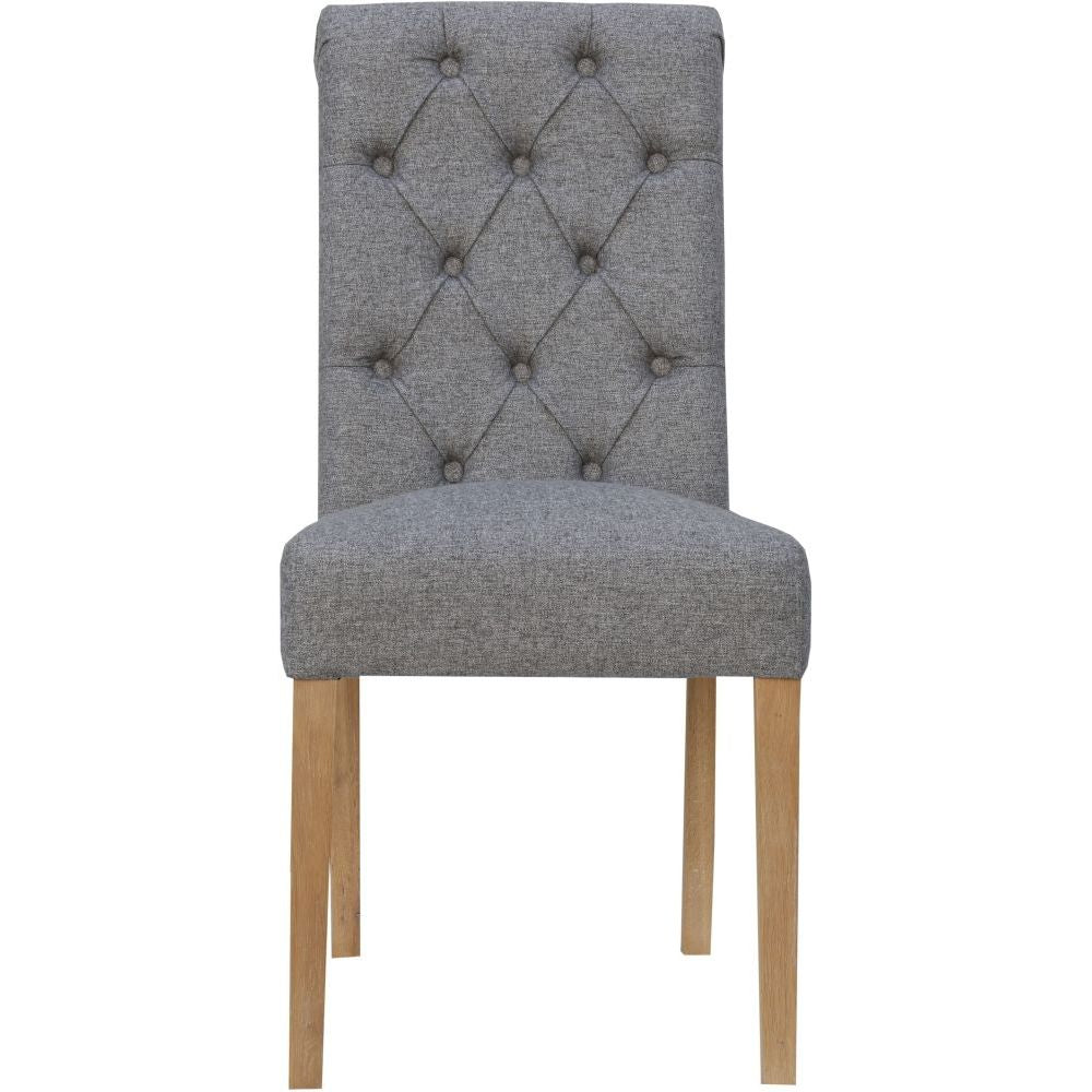 Essentials Chair Collection - Button back chair with scroll top