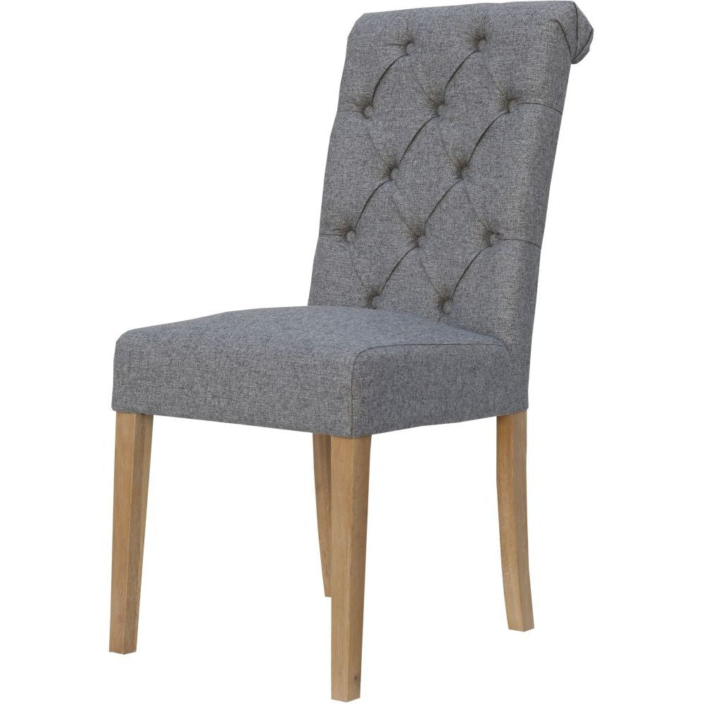 Essentials Chair Collection - Button back chair with scroll top