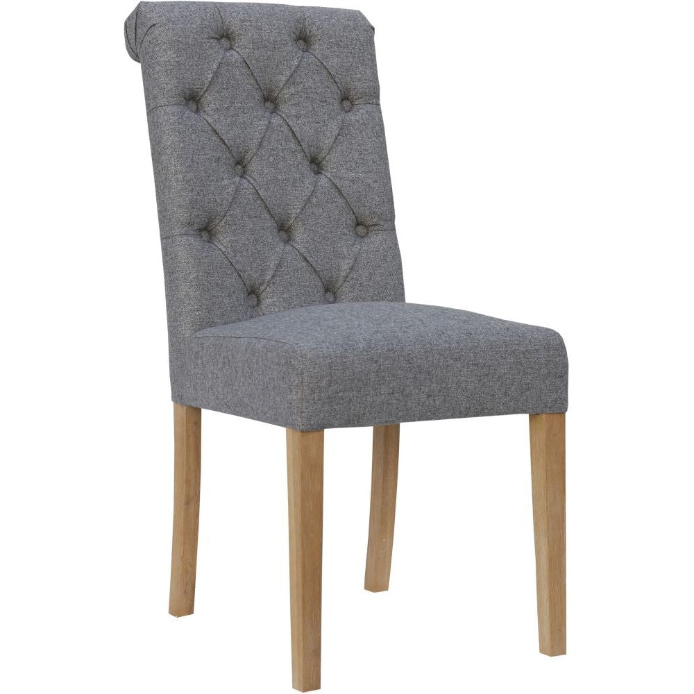 Essentials Chair Collection - Button back chair with scroll top