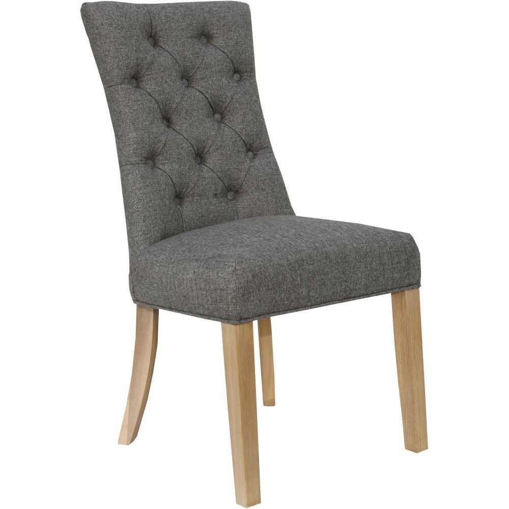 Essentials Chair Collection - Curved Button Back Chair