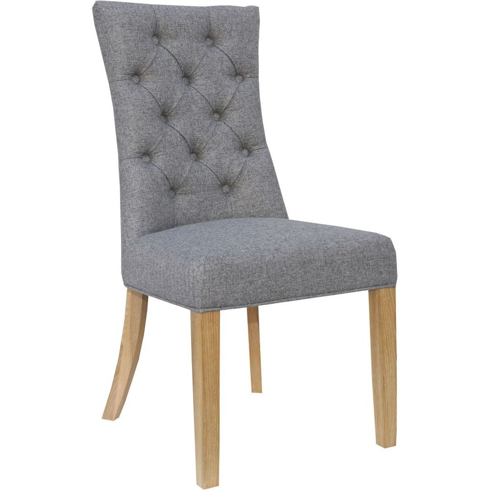 Essentials Chair Collection - Curved Button Back Chair