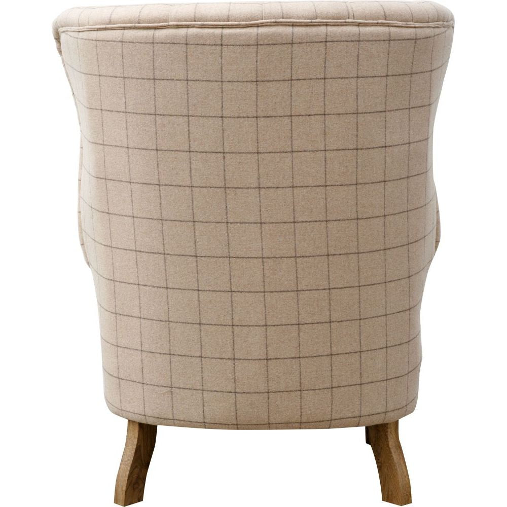 Essentials Chair Collection - Wrap Around Button Back Wing Chair