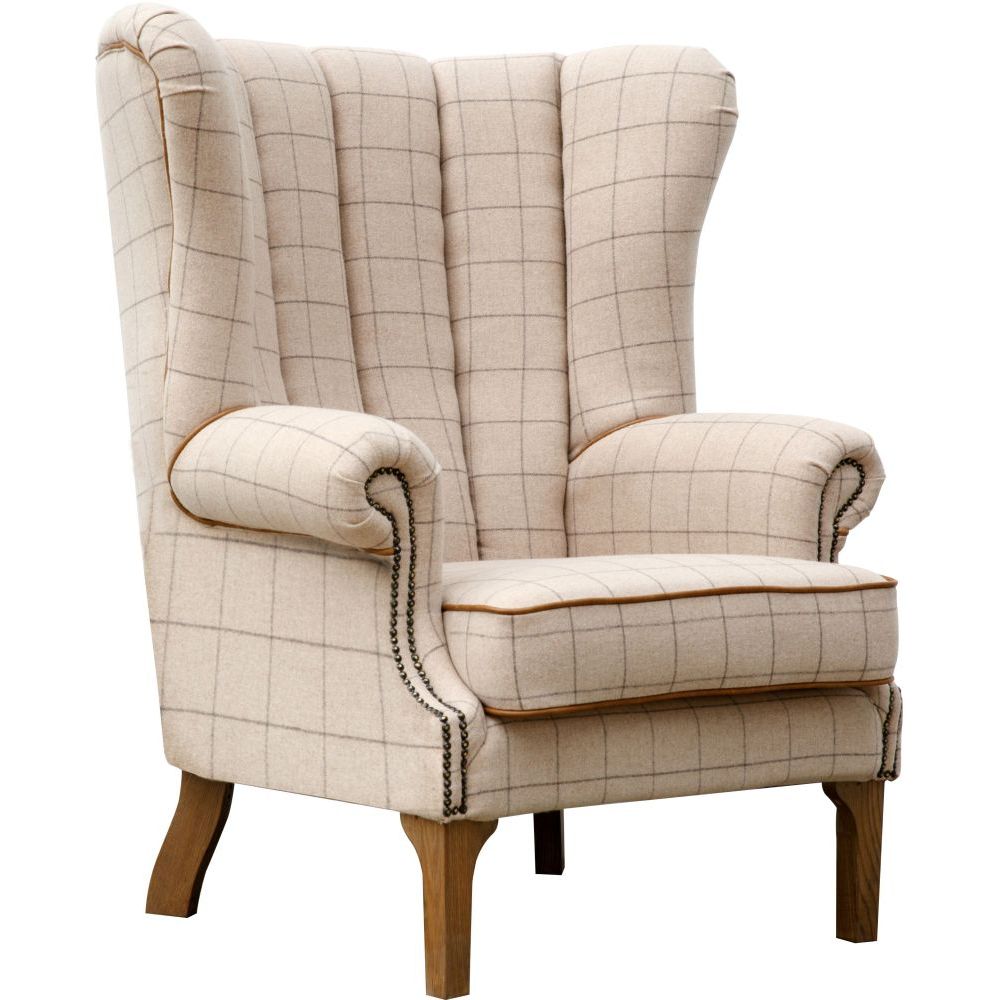 Essentials Chair Collection - Fluted Wing Chair