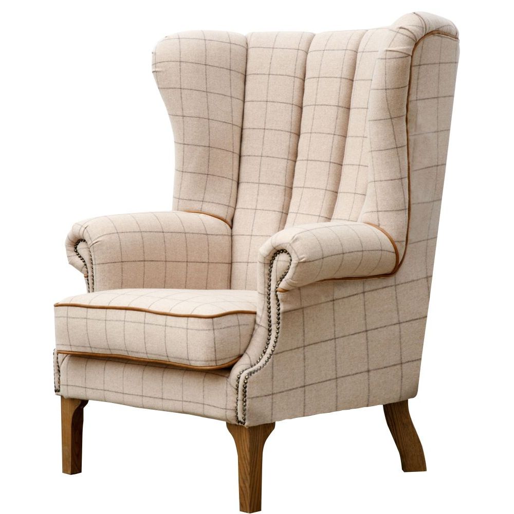 Essentials Chair Collection - Fluted Wing Chair