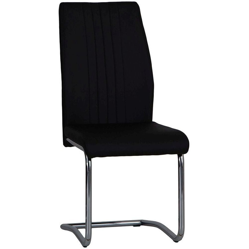 Essentials Chair Collection - PU Dining Chair with Chrome Base