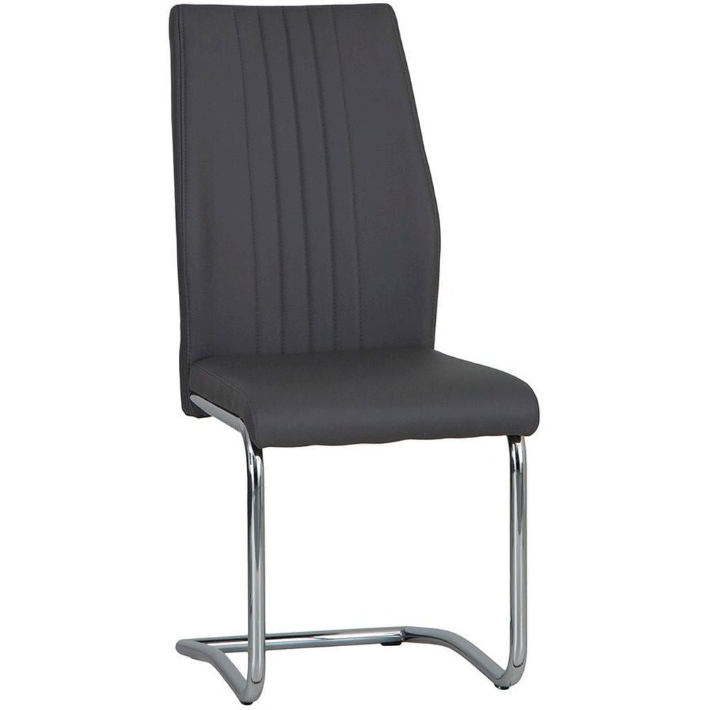 Essentials Chair Collection - PU Dining Chair with Chrome Base