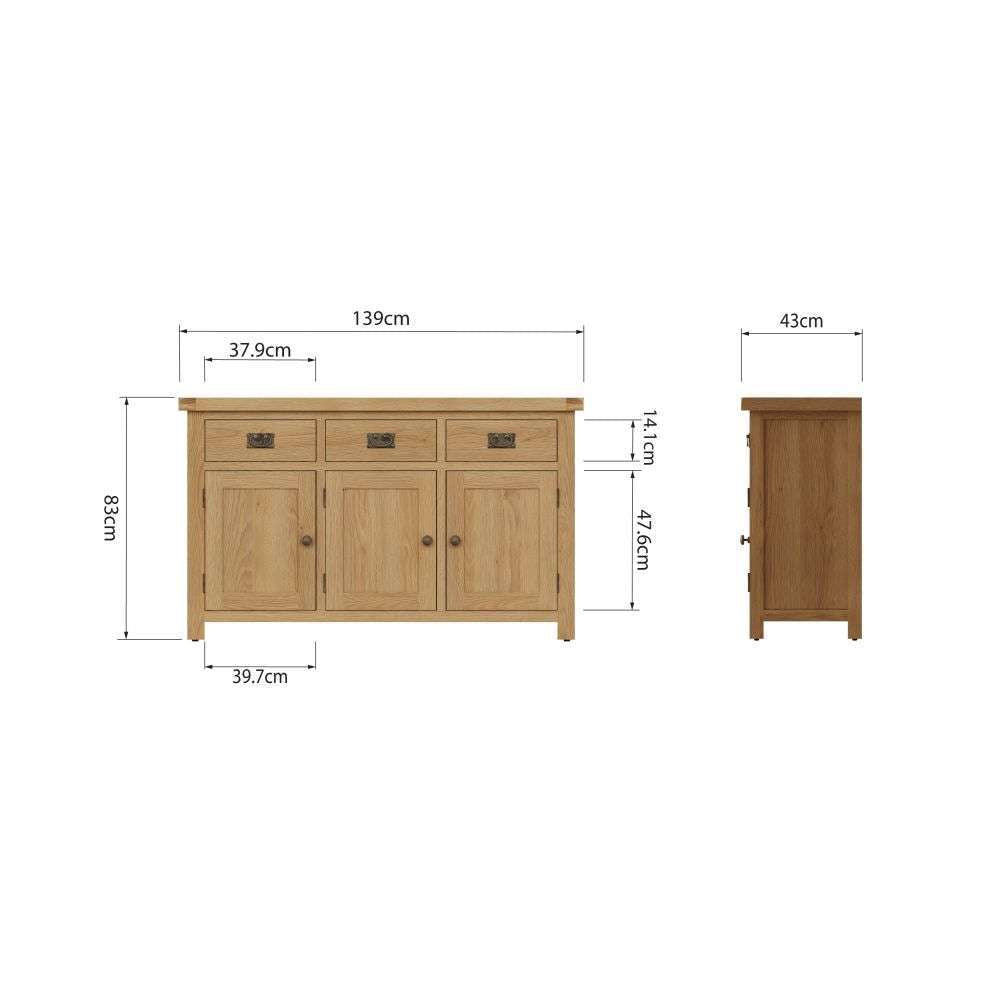 Essentials	CO Dining & Occasional	3 Door Sideboard