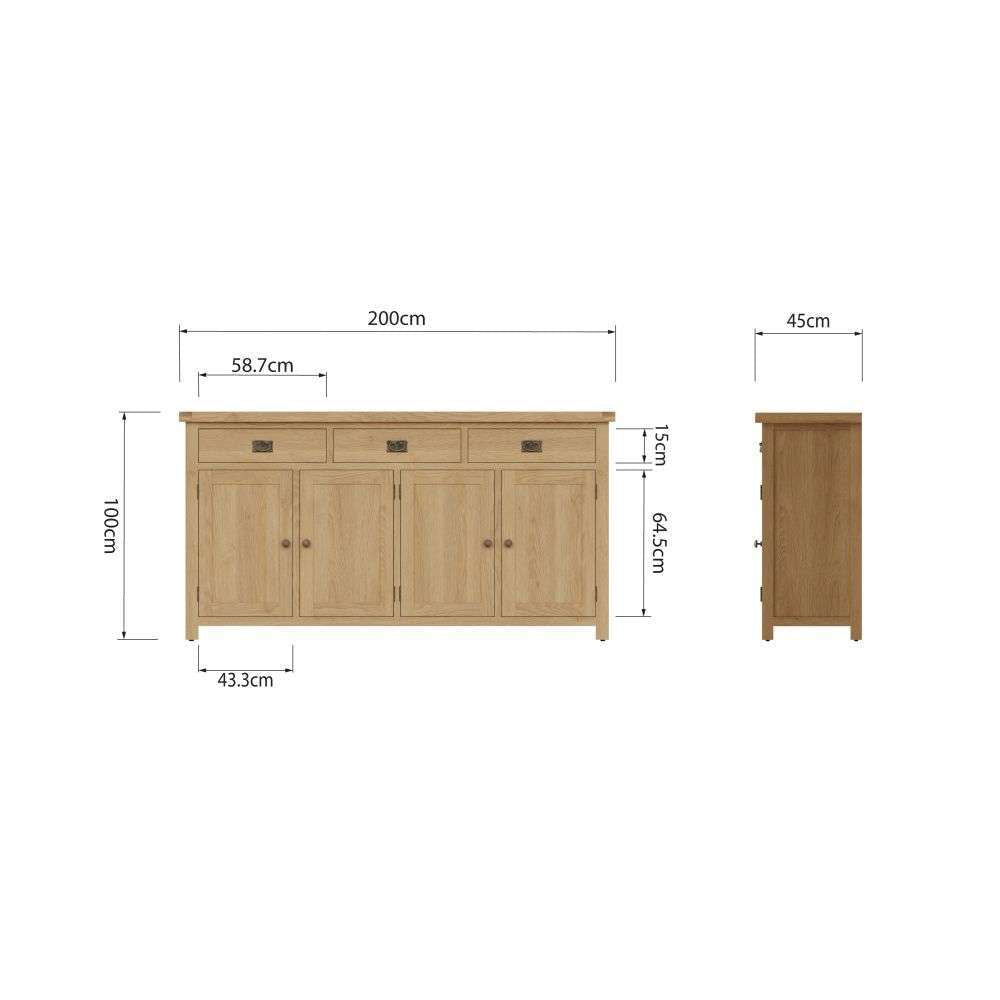 Essentials	CO Dining & Occasional	4 Door Sideboard