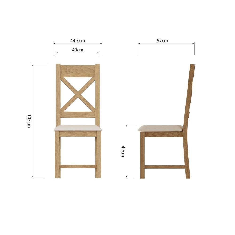 Essentials	CO Dining & Occasional	Cross Back Chair Fabric