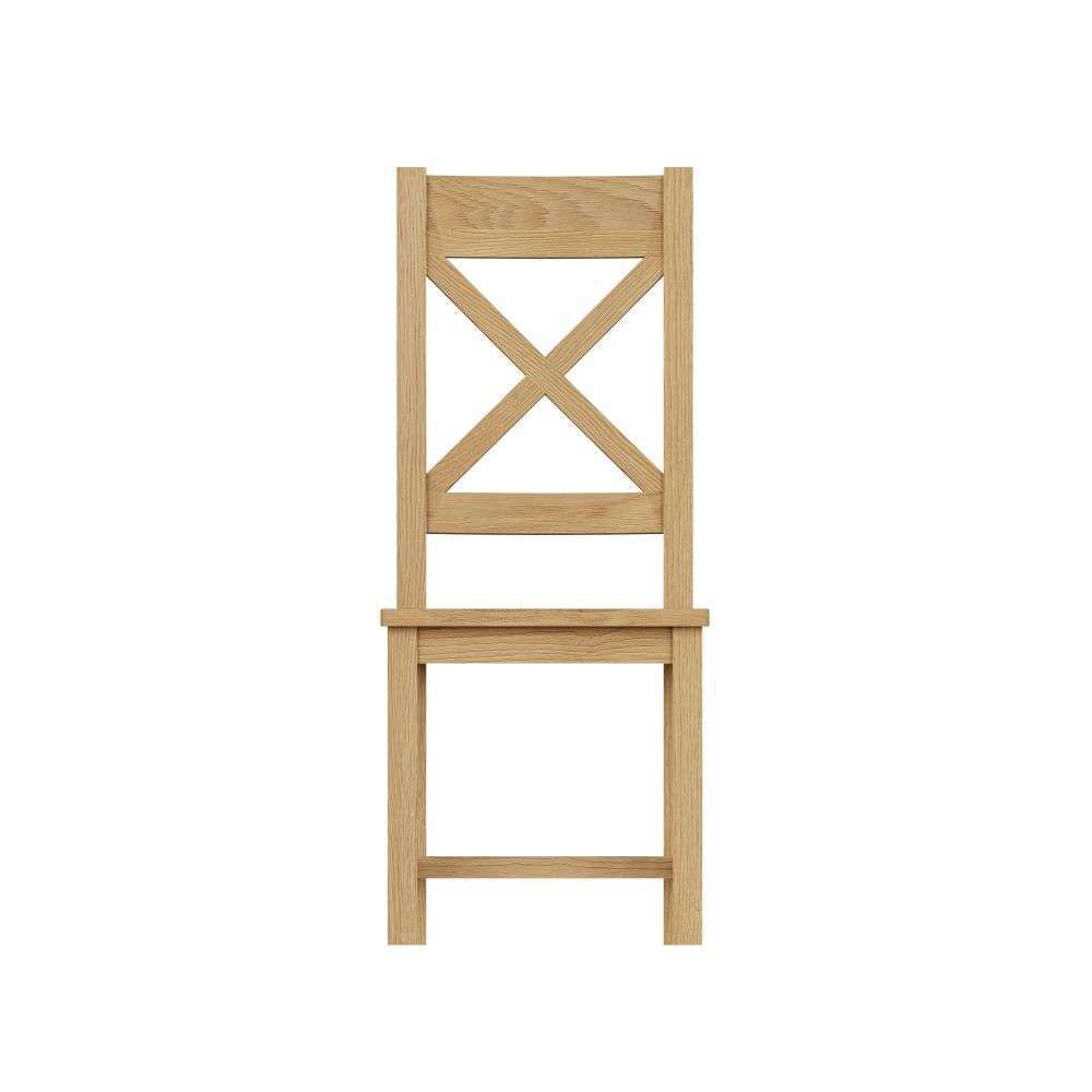 Essentials CO Dining & Occasional Cross Back Chair Wooden Seat