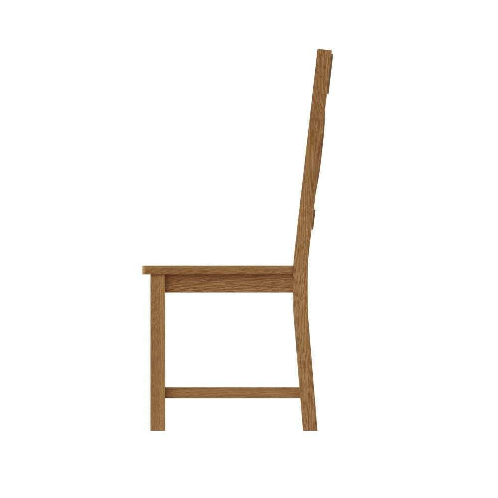 Essentials CO Dining & Occasional Cross Back Chair Wooden Seat