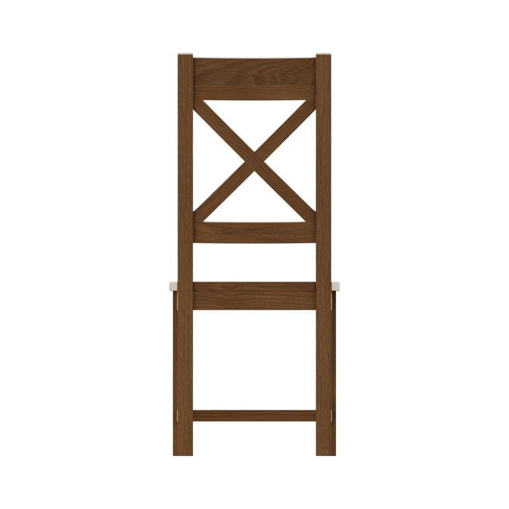 Essentials CO Dining & Occasional Cross Back Chair Wooden Seat