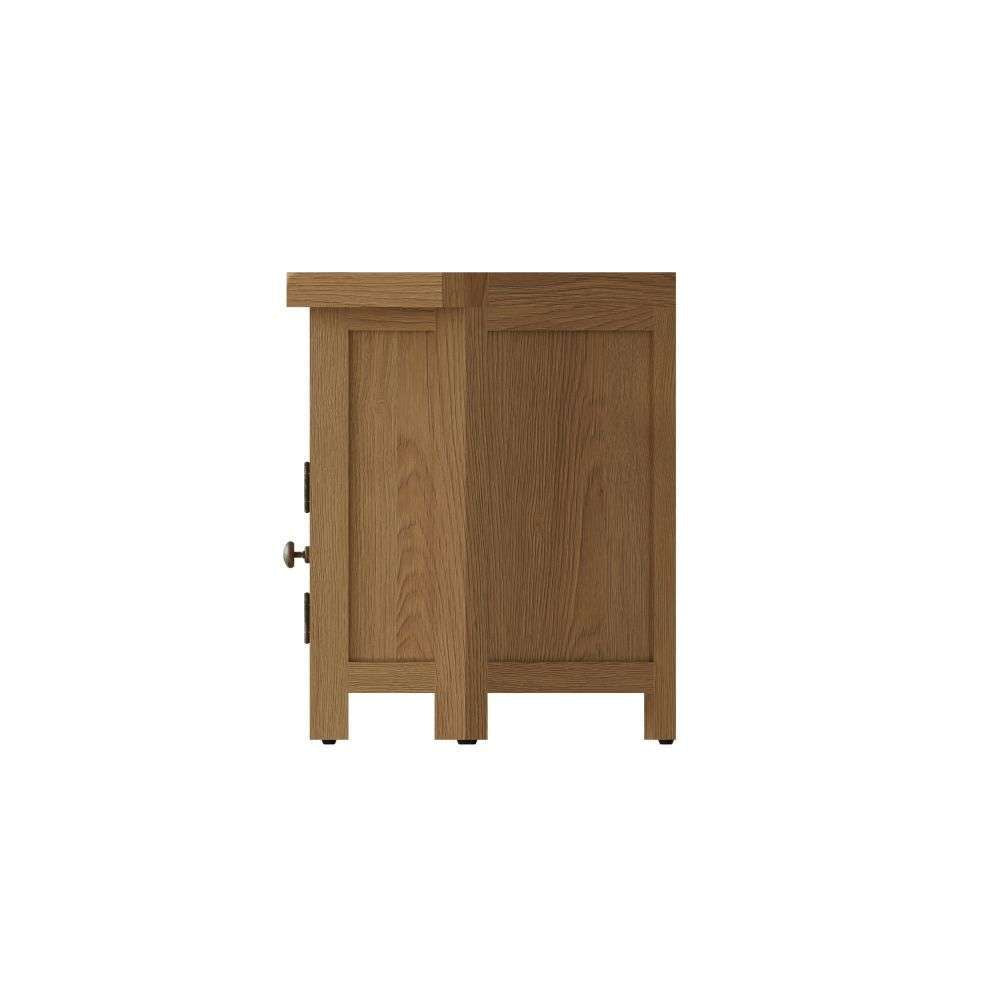 Essentials CO Dining & Occasional Corner TV Unit Medium Oak finish