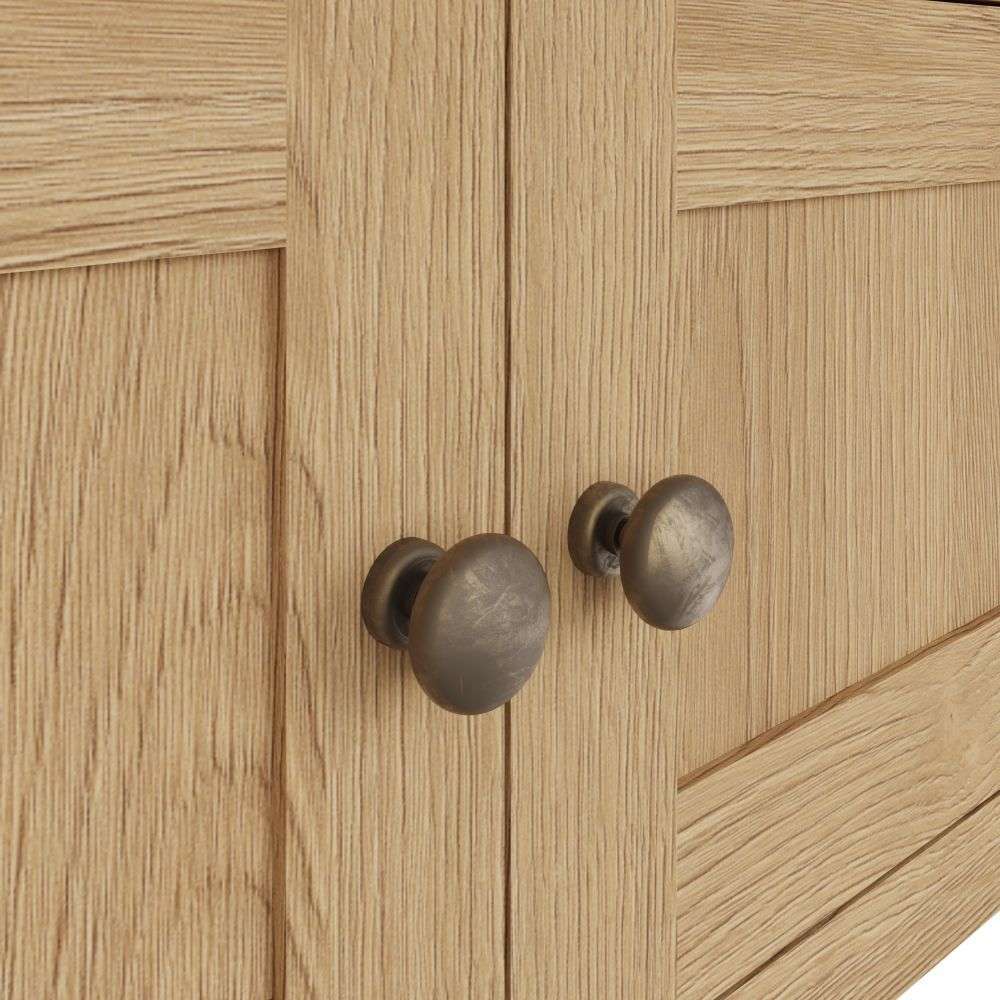 Essentials CO Dining & Occasional Corner TV Unit Medium Oak finish