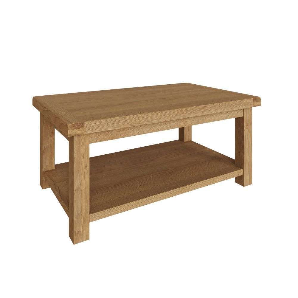 Essentials CO Dining & Occasional Coffee Table Medium Oak finish