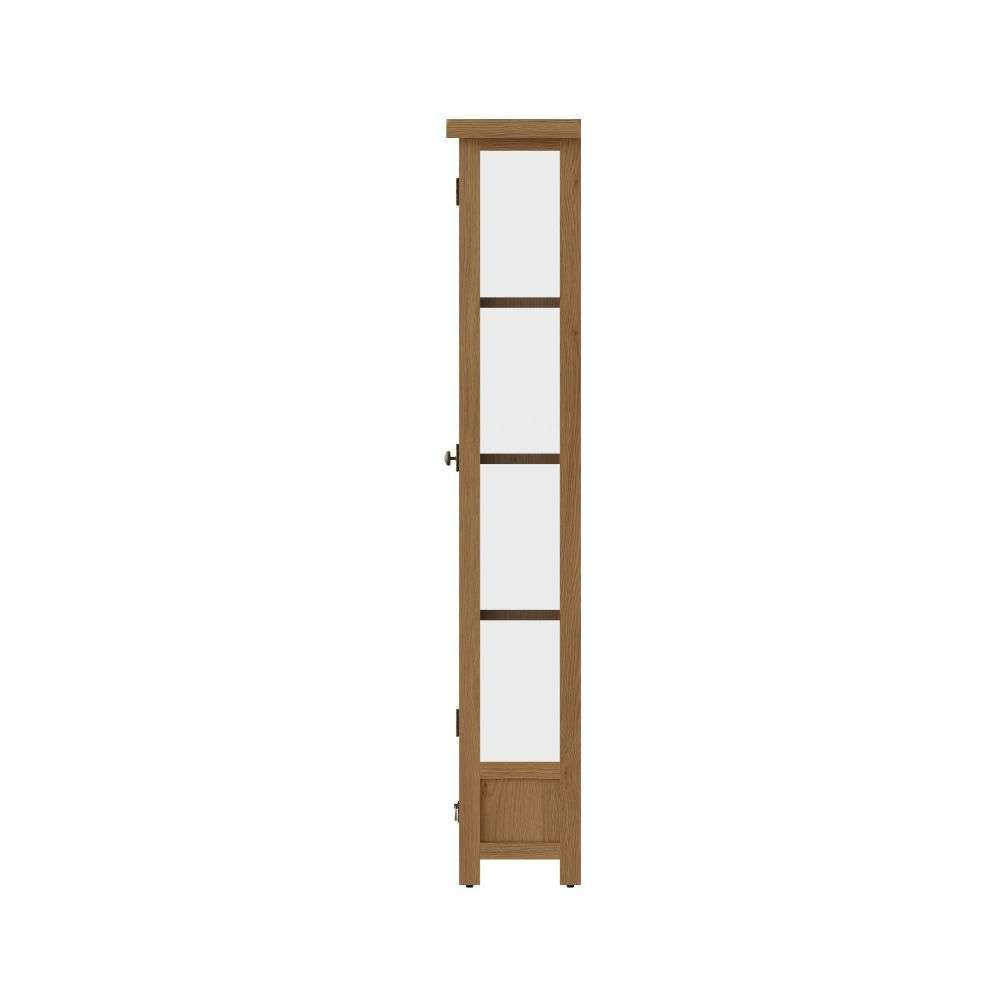 Essentials CO Dining & Occasional Display Cabinet Medium Oak finish