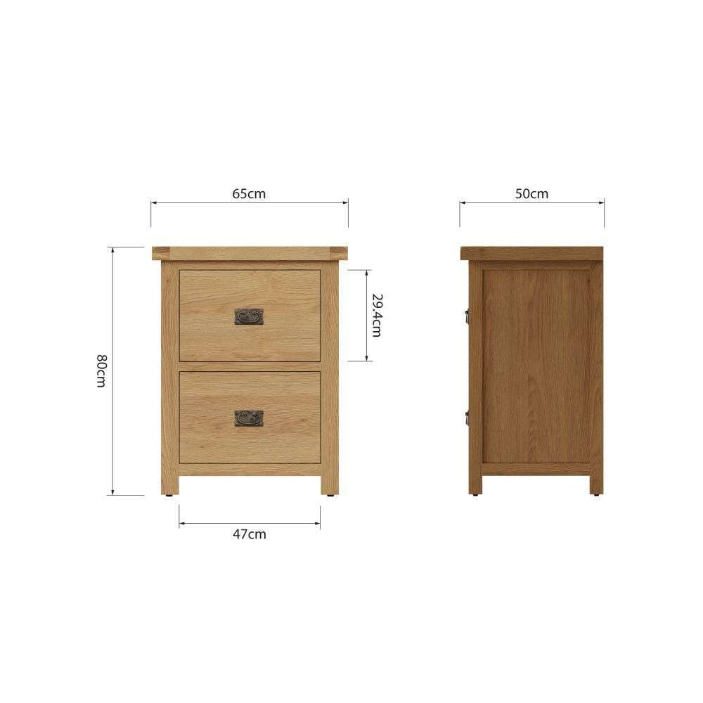 Essentials CO Dining & Occasional Filing Cabinet Medium Oak finish