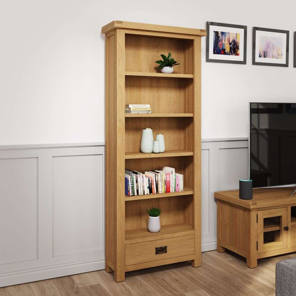 Essentials CO Dining & Occasional Medium Bookcase Medium Oak finish