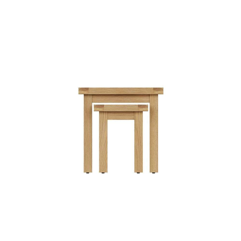 Essentials	CO Dining & Occasional	Nest Of 2 Tables Medium Oak finish